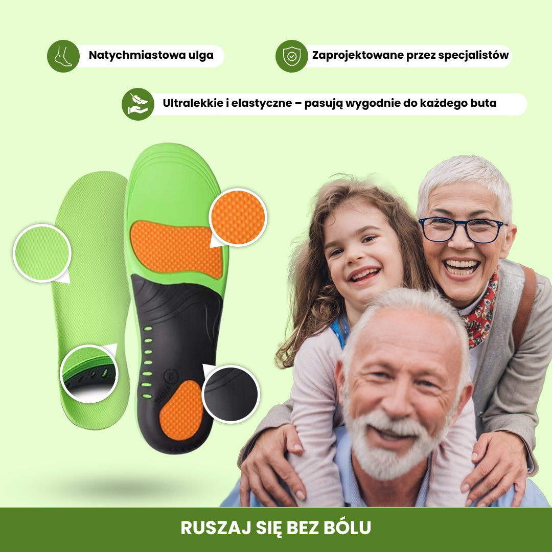Wkładki Ergonomiczne – Amortyzujące i Łagodzące Ból