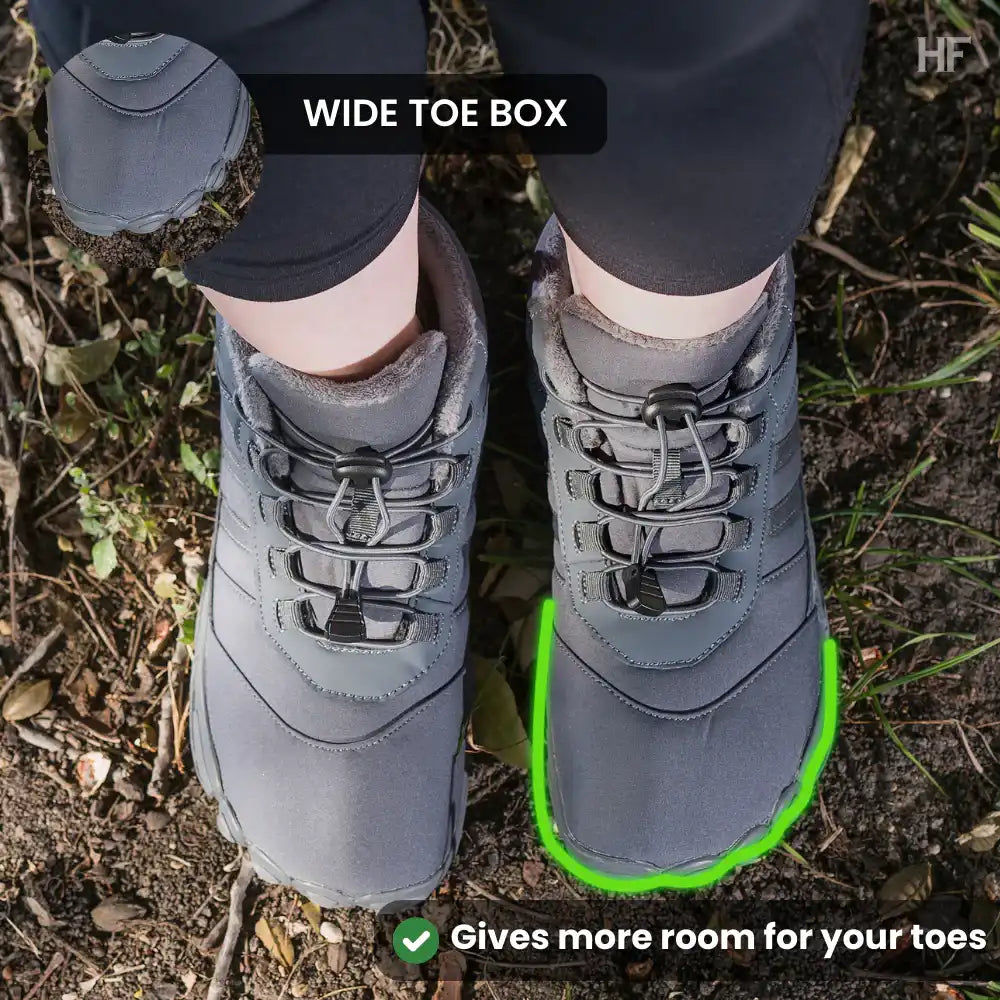 Pewna Zima Pro™ Buty Barefoot Zimowe, Wodoodporne i Antypoślizgowe - do Aktywności na Świeżym Powietrzu