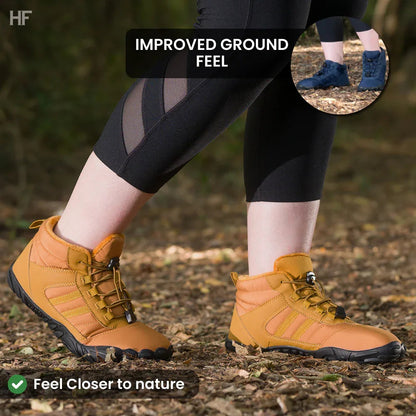 Pewna Zima Pro™ Buty Barefoot Zimowe, Wodoodporne i Antypoślizgowe - do Aktywności na Świeżym Powietrzu